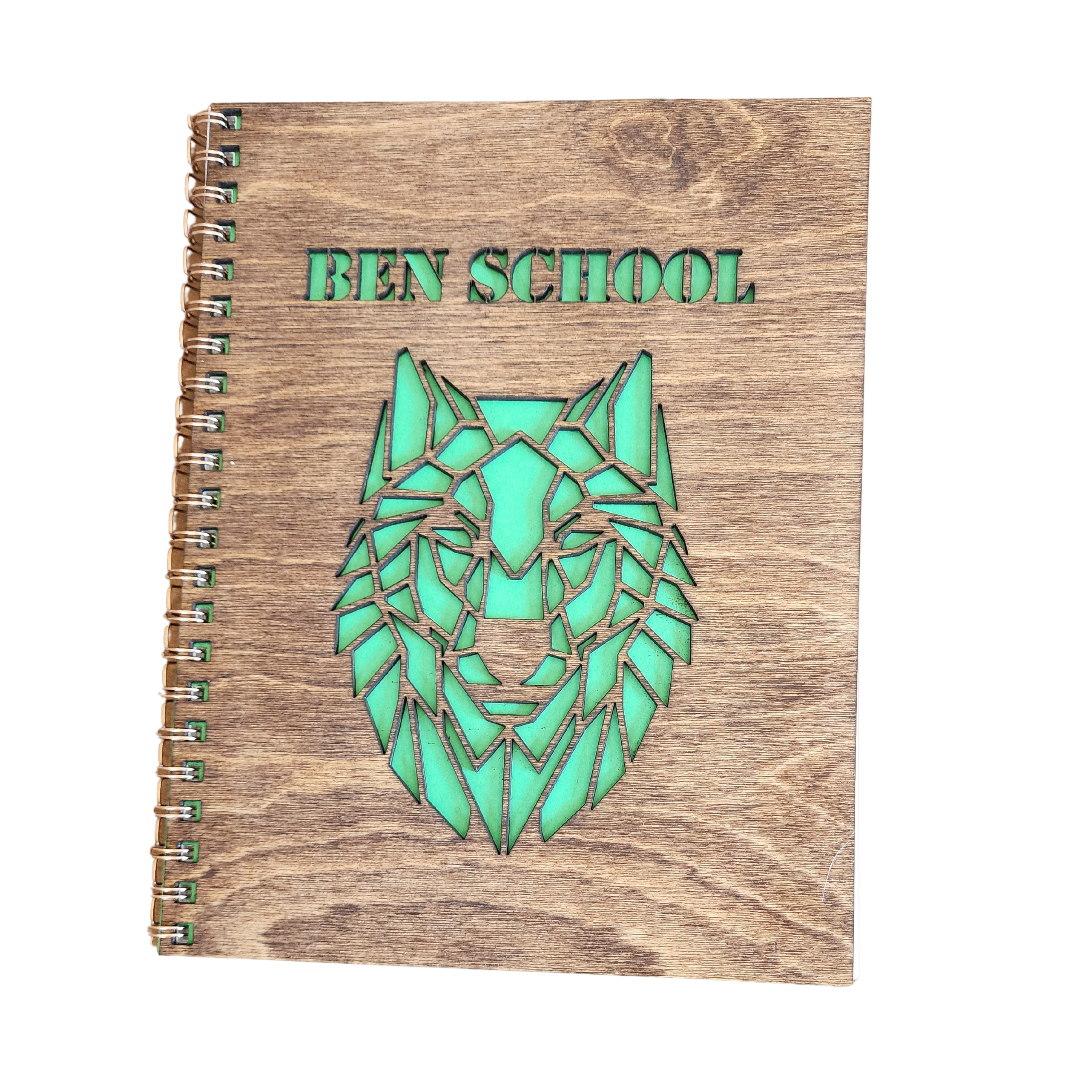 Custom Made Wooden Cover Notebook