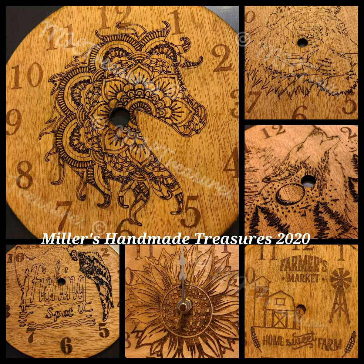 Custom designed Wooden Clock