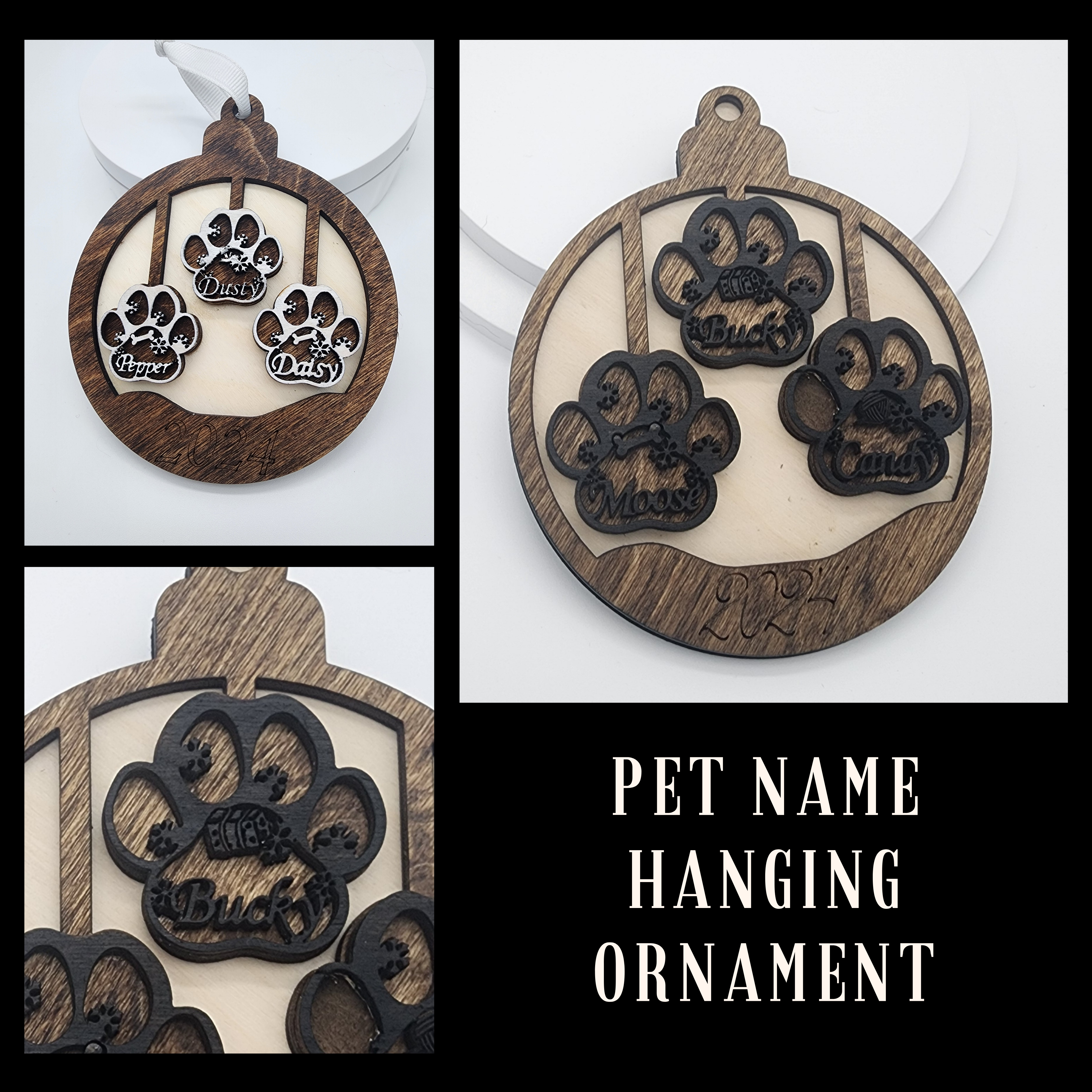 Pet Name Hanging Ornament