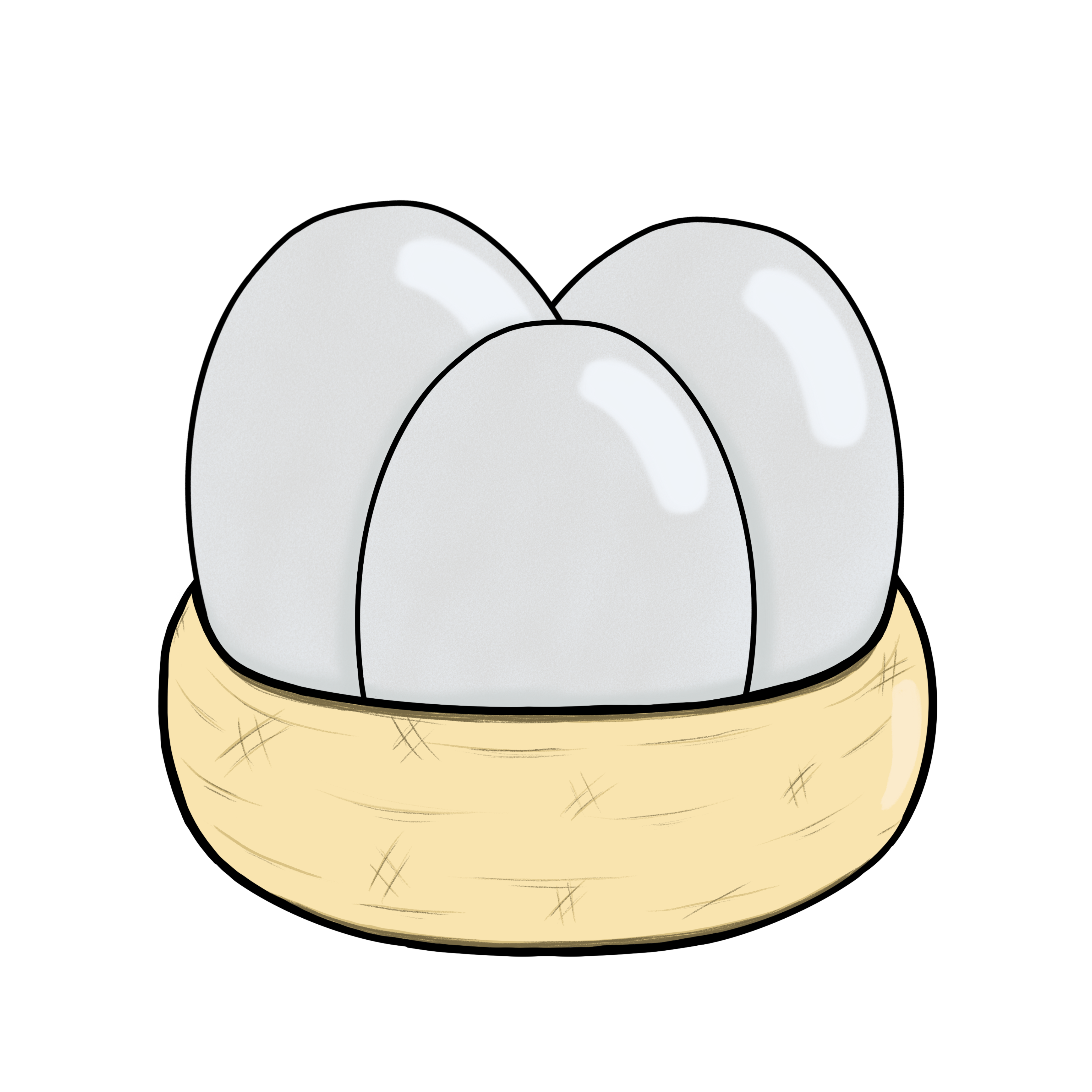 Nest of Eggs Sticker