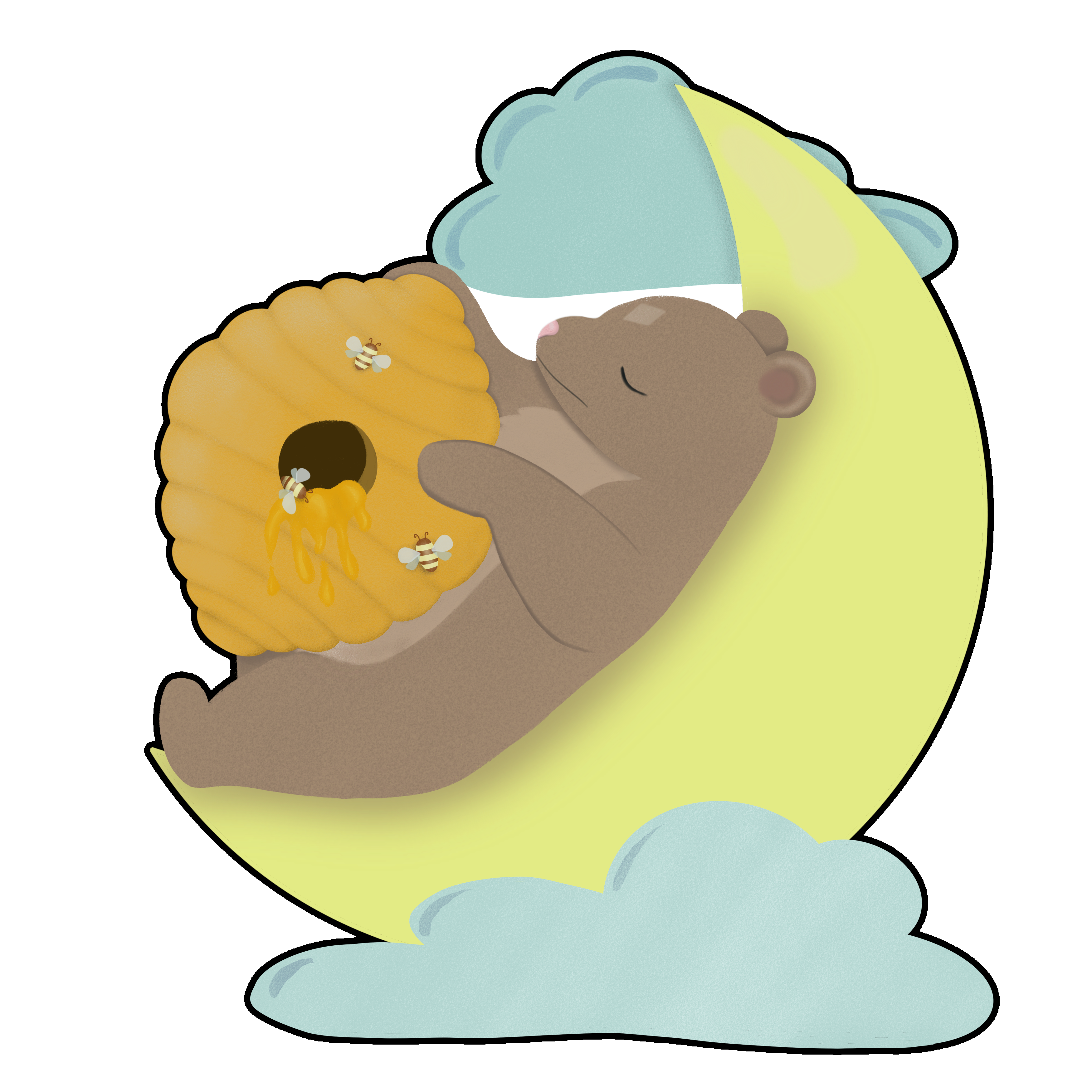 Sleepytime Bear Sticker