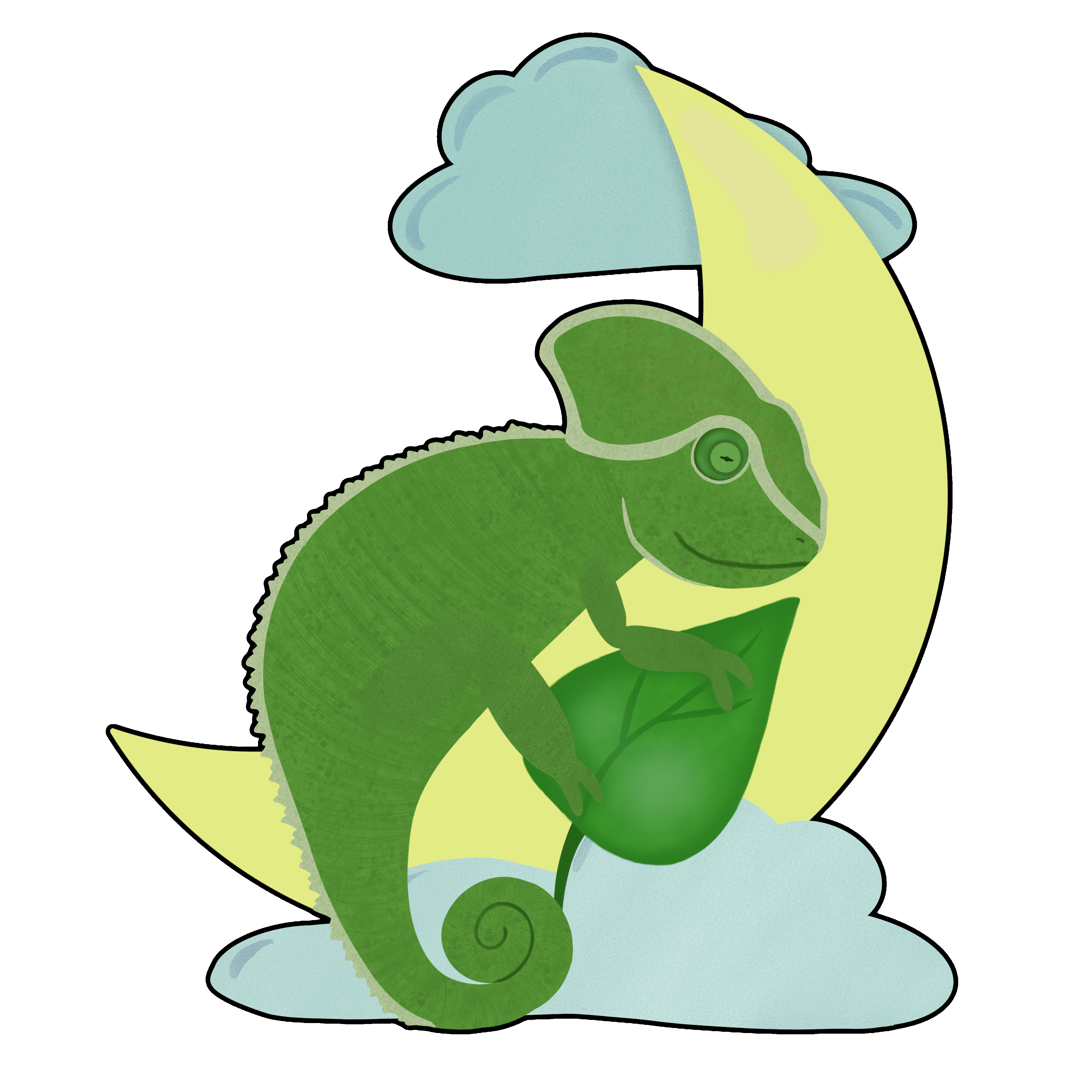 sleepytime Lizard Sticker
