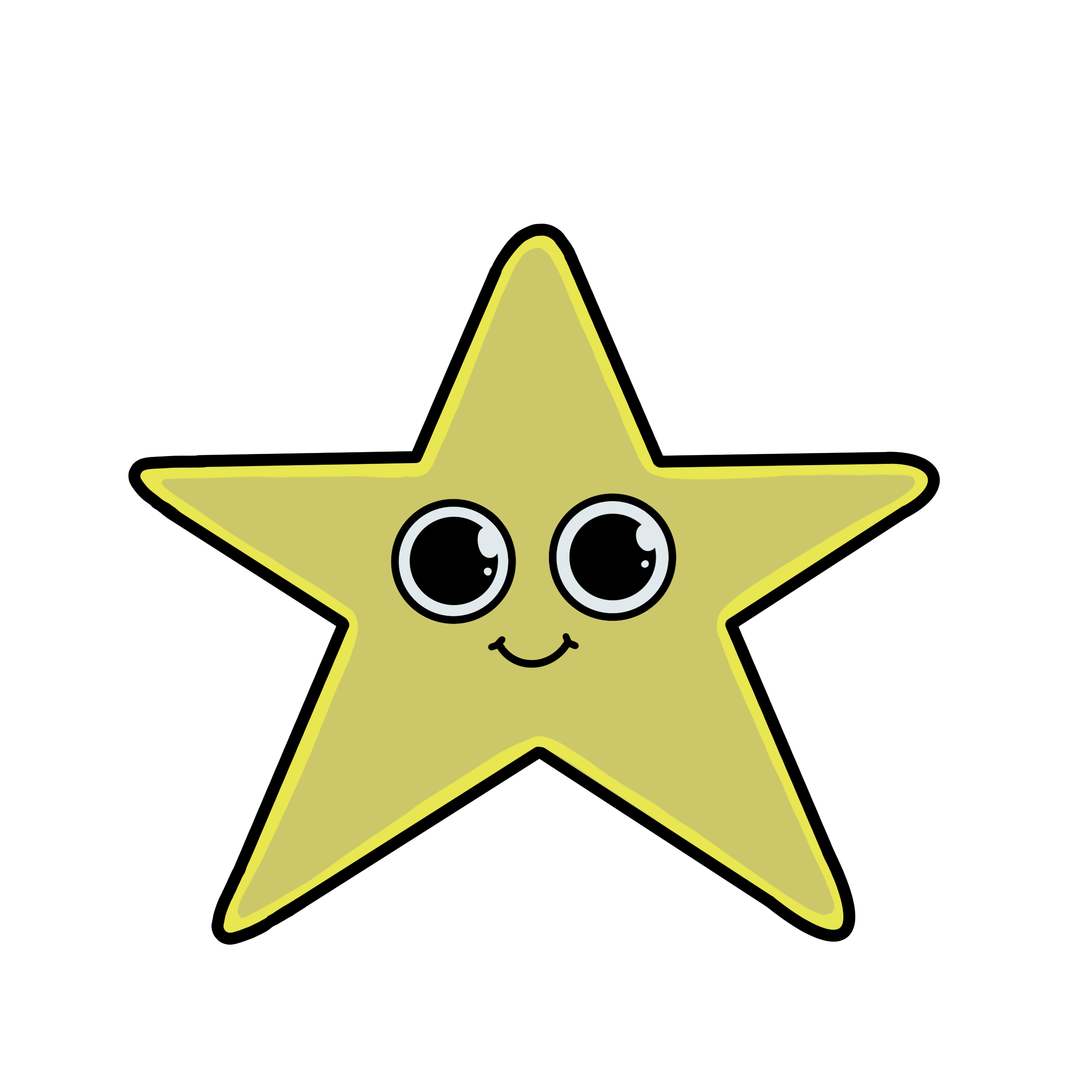 Happy Star Sticker