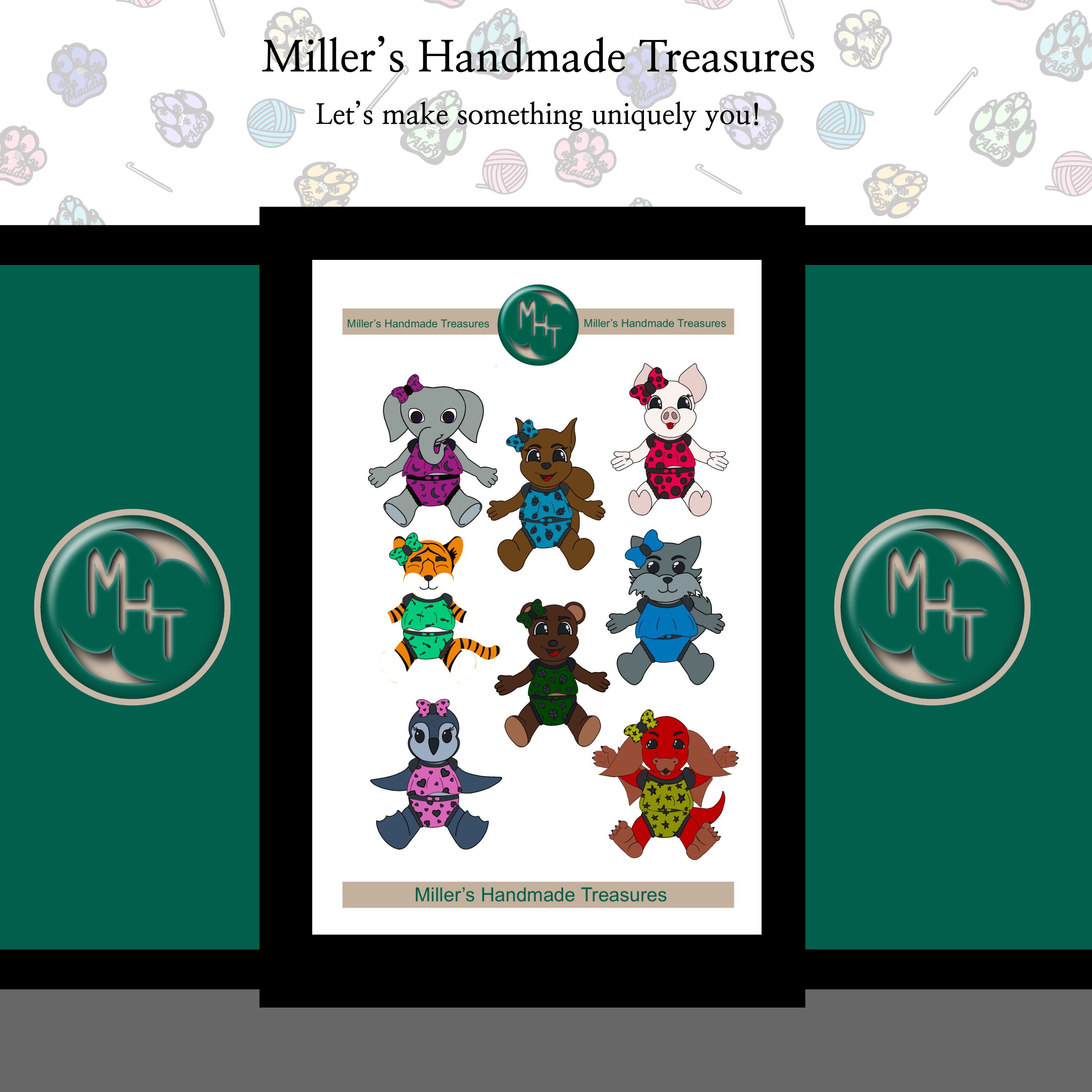 Cutie Critters 4 x 6 Sticker Sheet