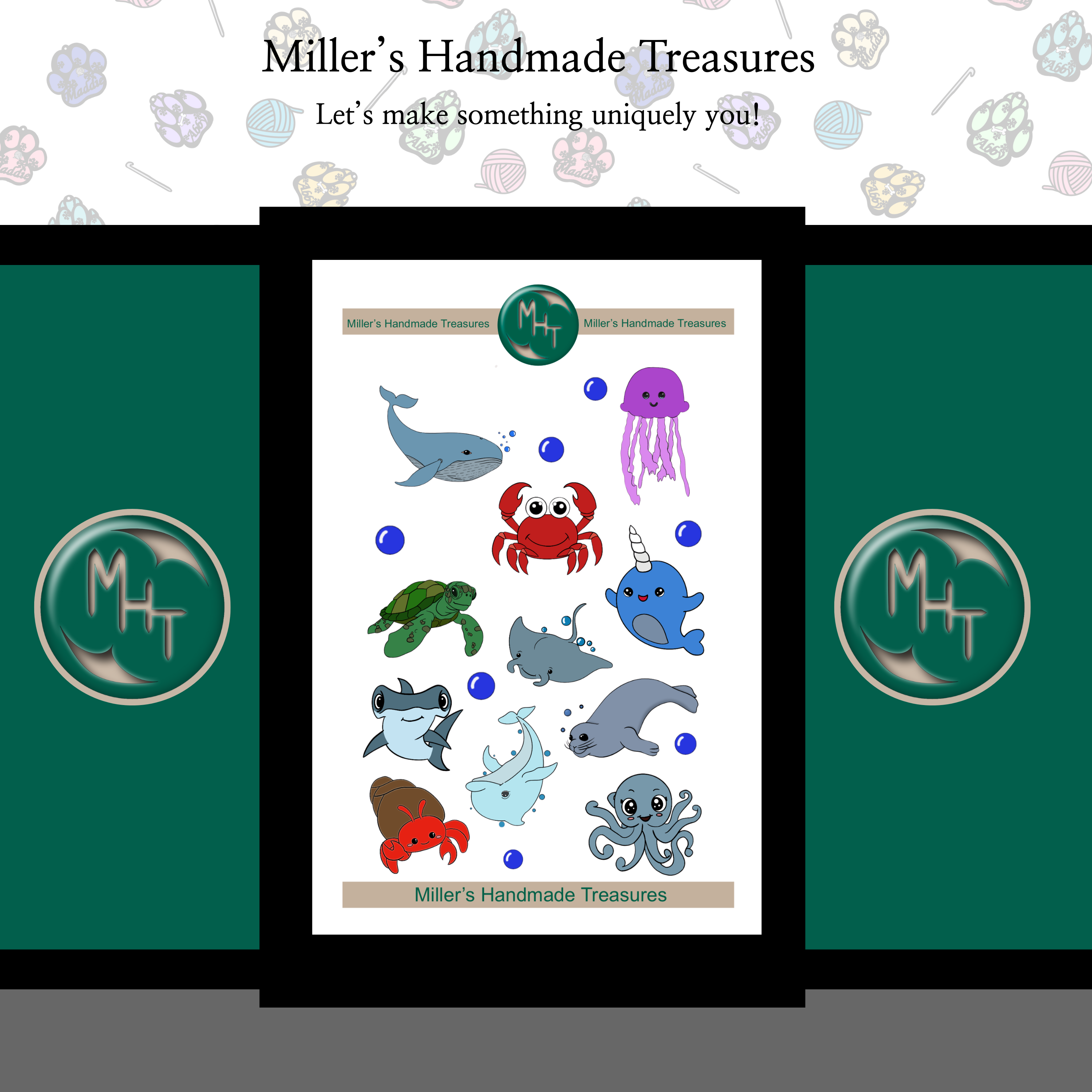 Ocean Fun 4 x 6 Sticker Sheet