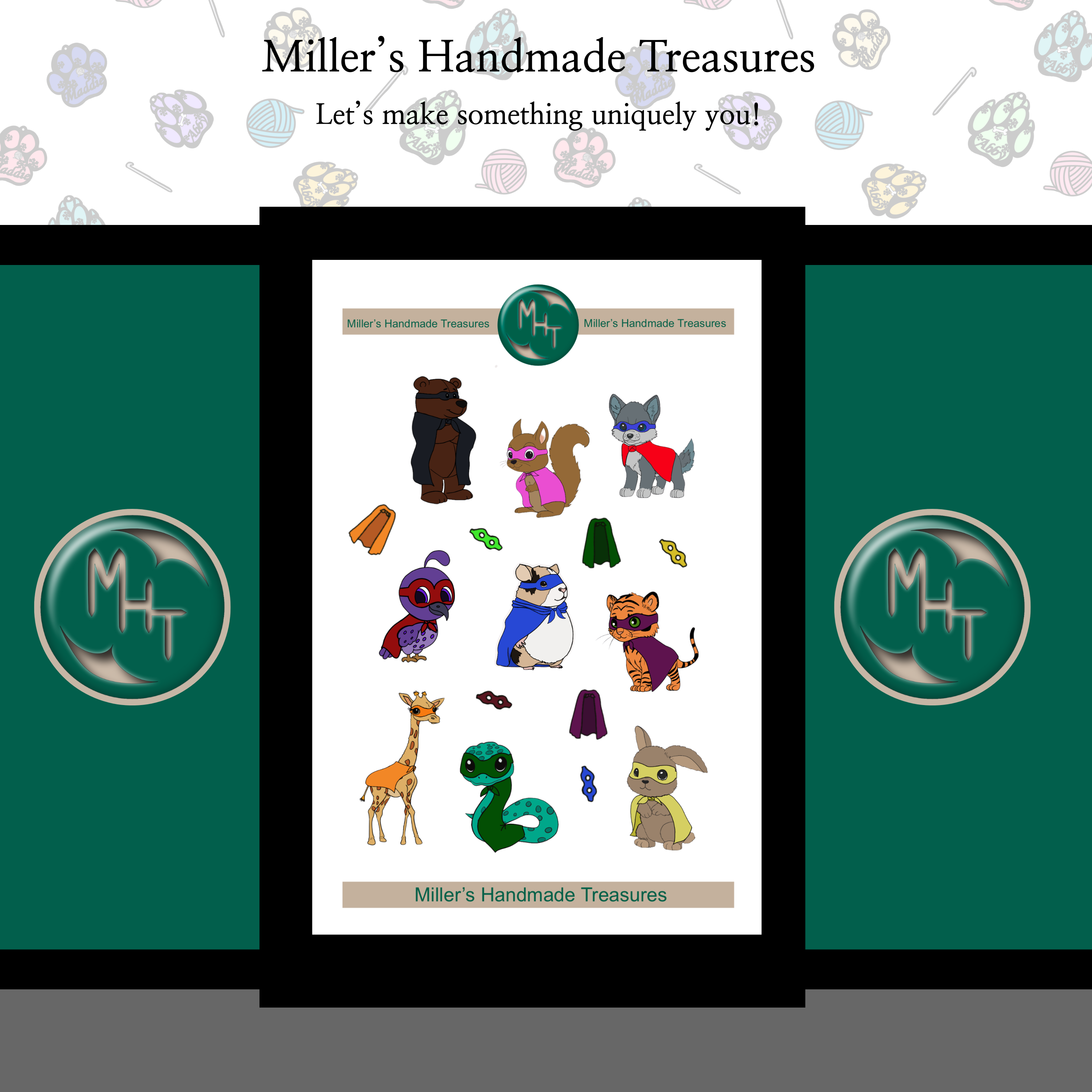 Super Pets 4x6 Sticker Sheet