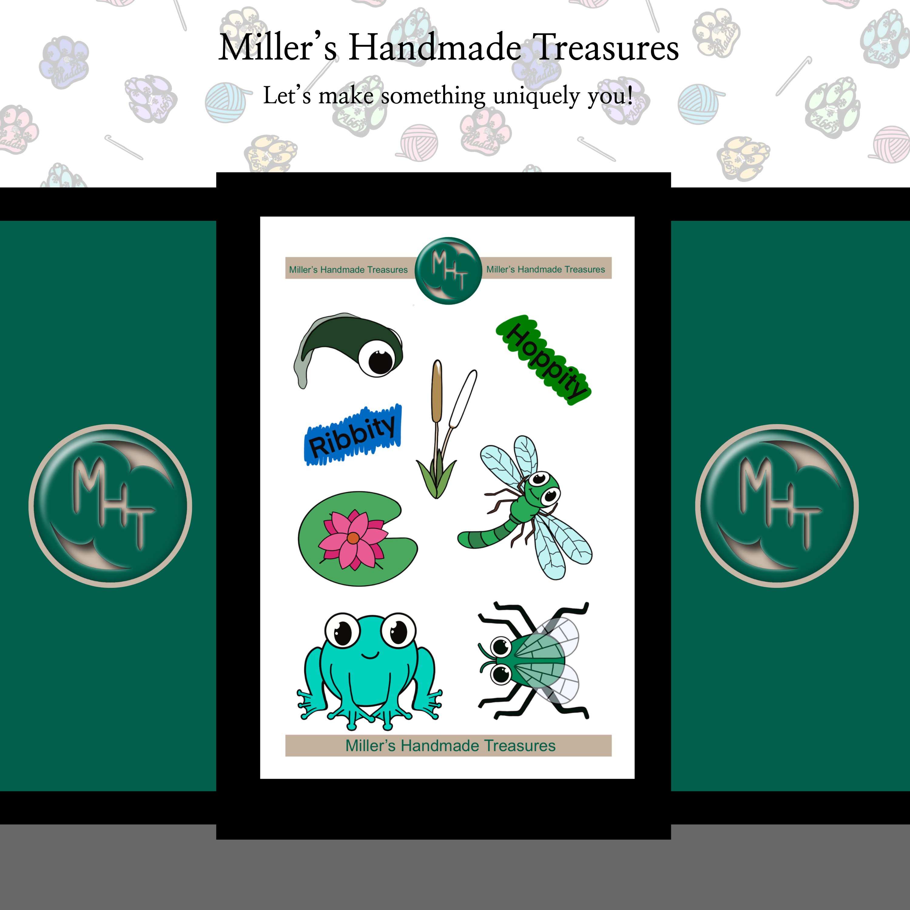 Pond Fun 4 x 6 Sticker Sheet