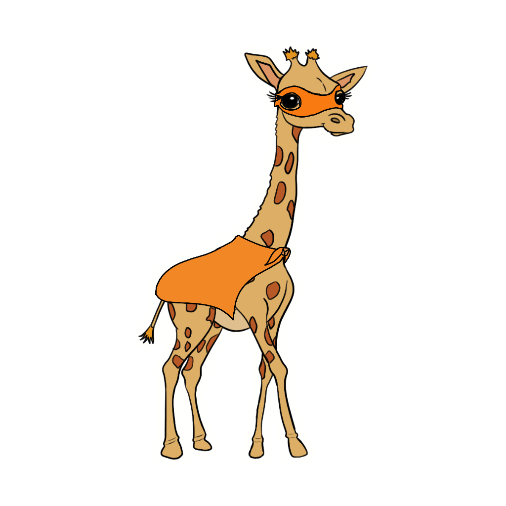 Super Giraffe Sticker