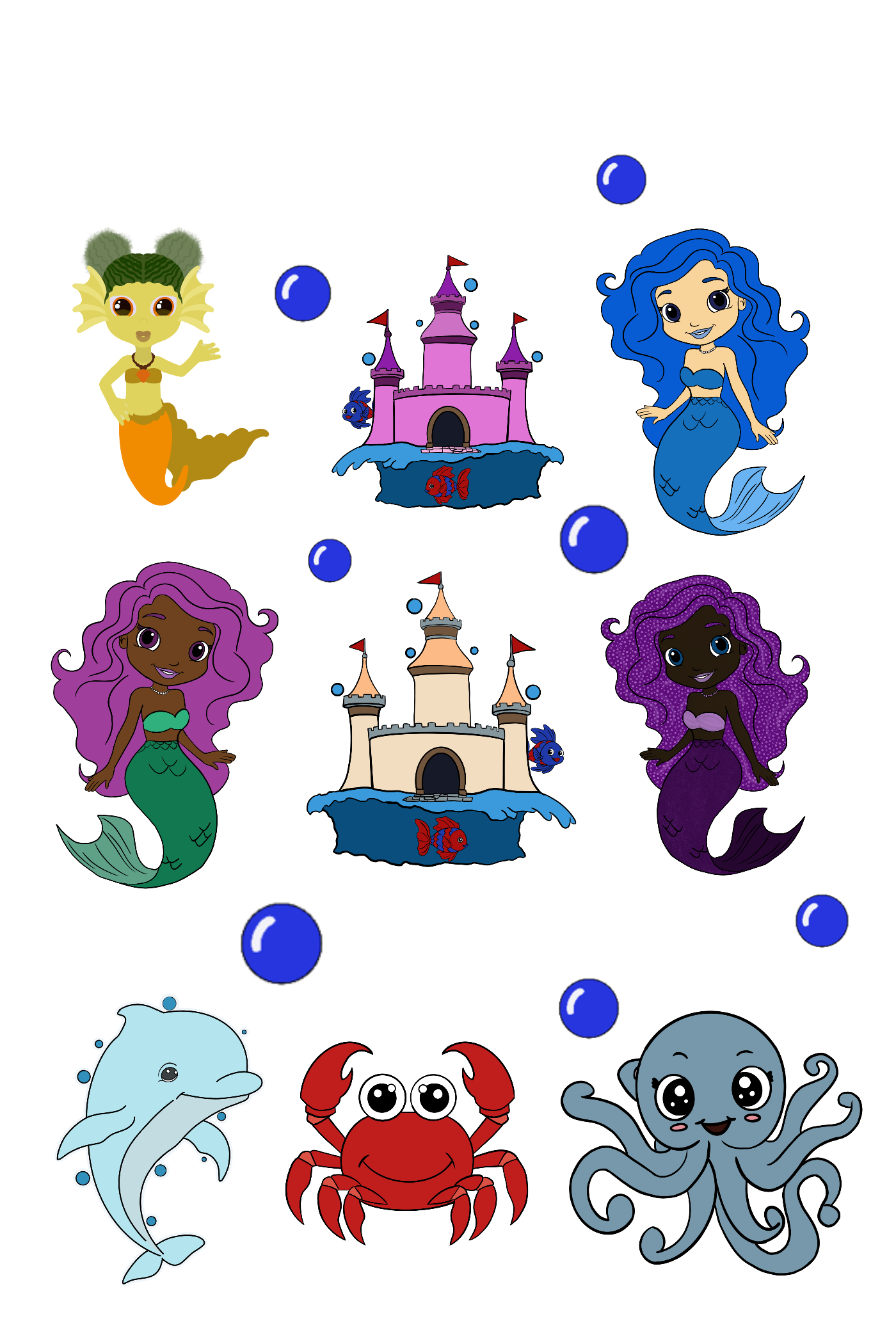 Under the Sea 4 x 6 Sticker Sheet